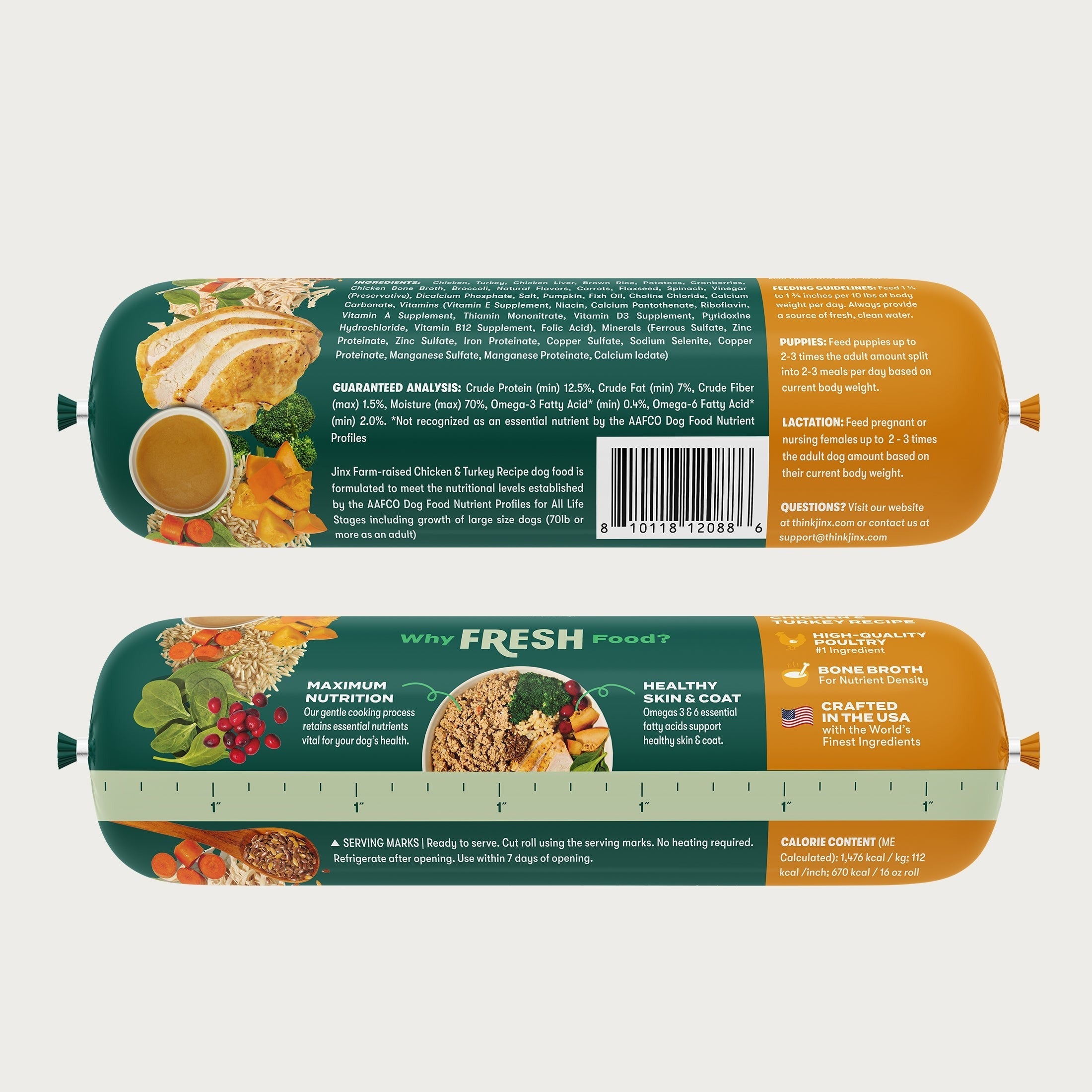 Farm-Raised Chicken and Cage-Free Turkey Fresh Roll