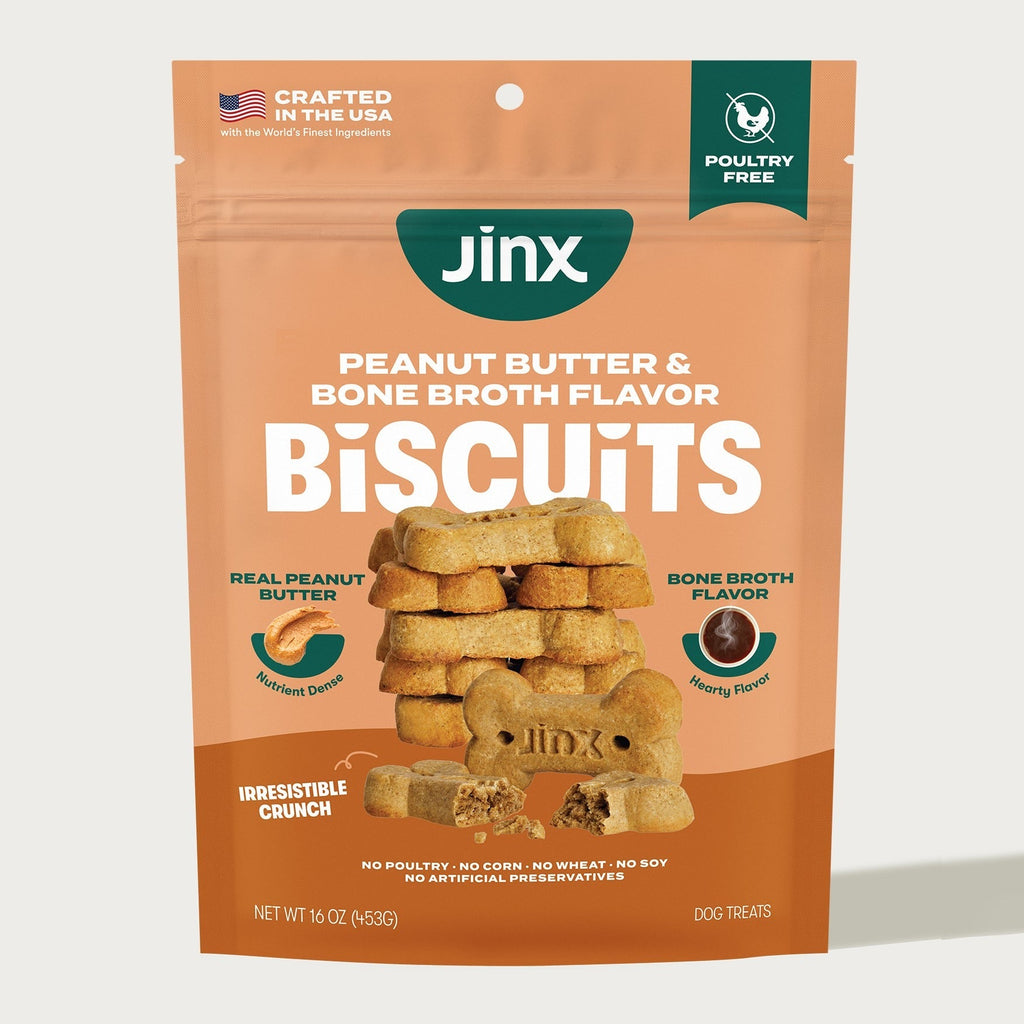 Peanut Butter & Bone Broth Biscuits