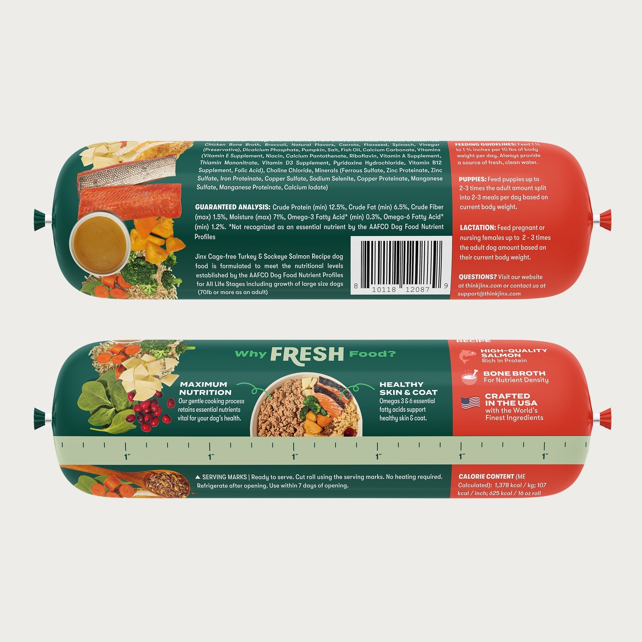 Cage-Free Turkey and Sockeye Salmon Fresh Roll