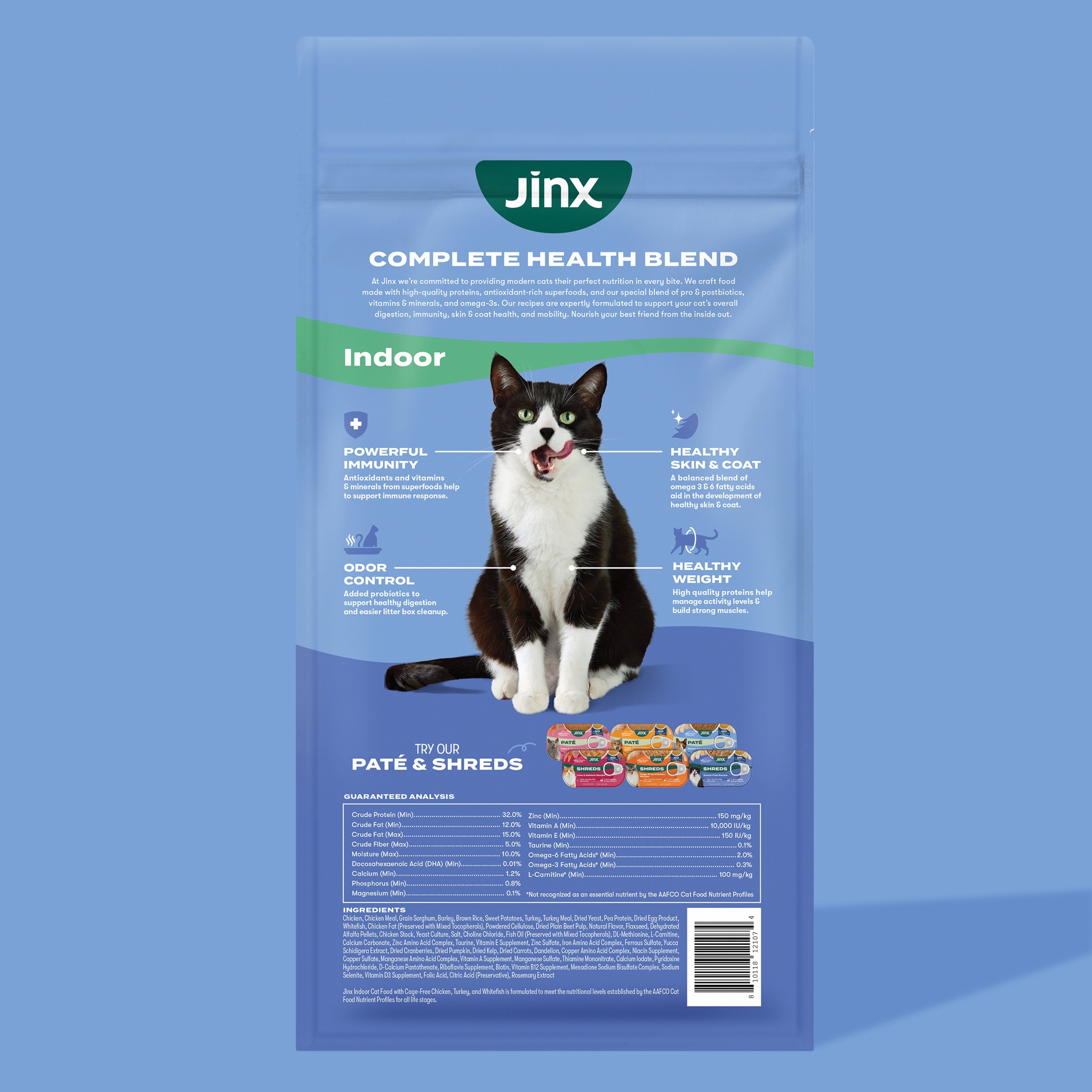 Indoor Cage-Free Chicken, Turkey, and Whitefish Dry Cat Food